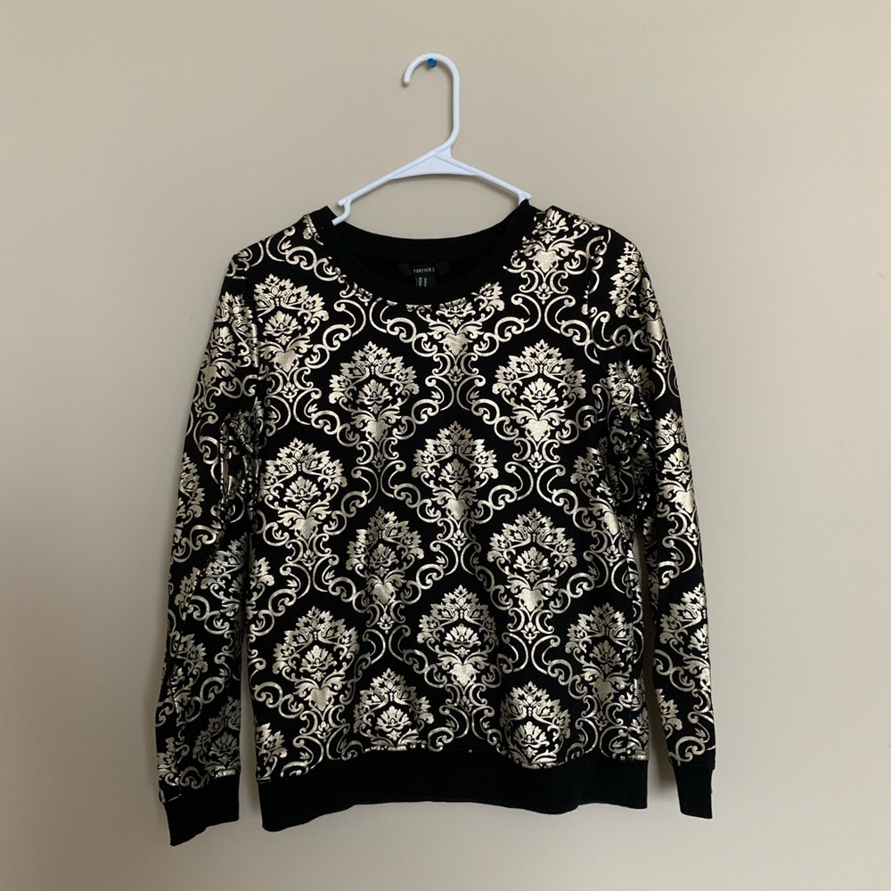 Gold and Black Sweater